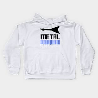 Metal Guitar Art Kids Hoodie